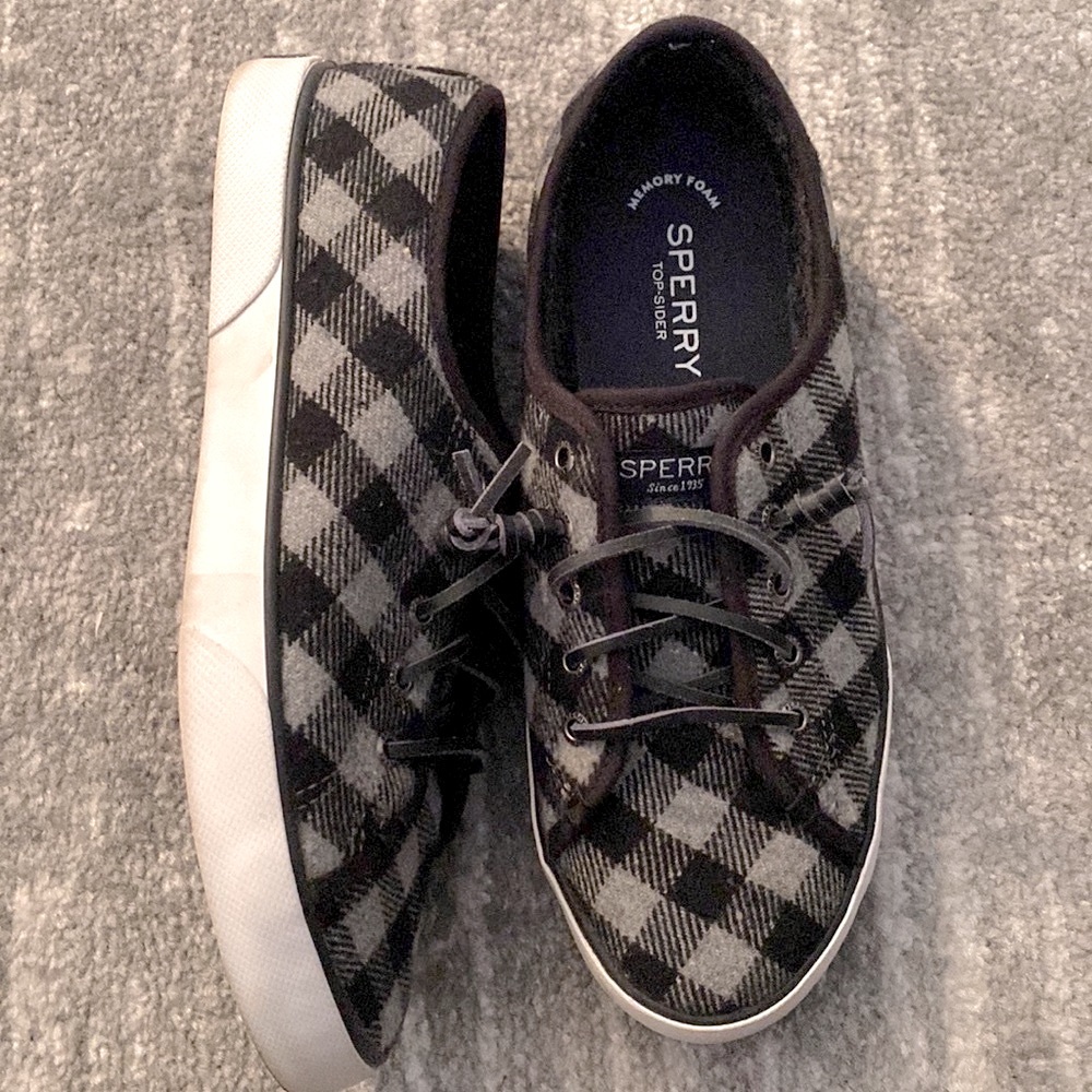 Sperry canvas sneakers buffalo check